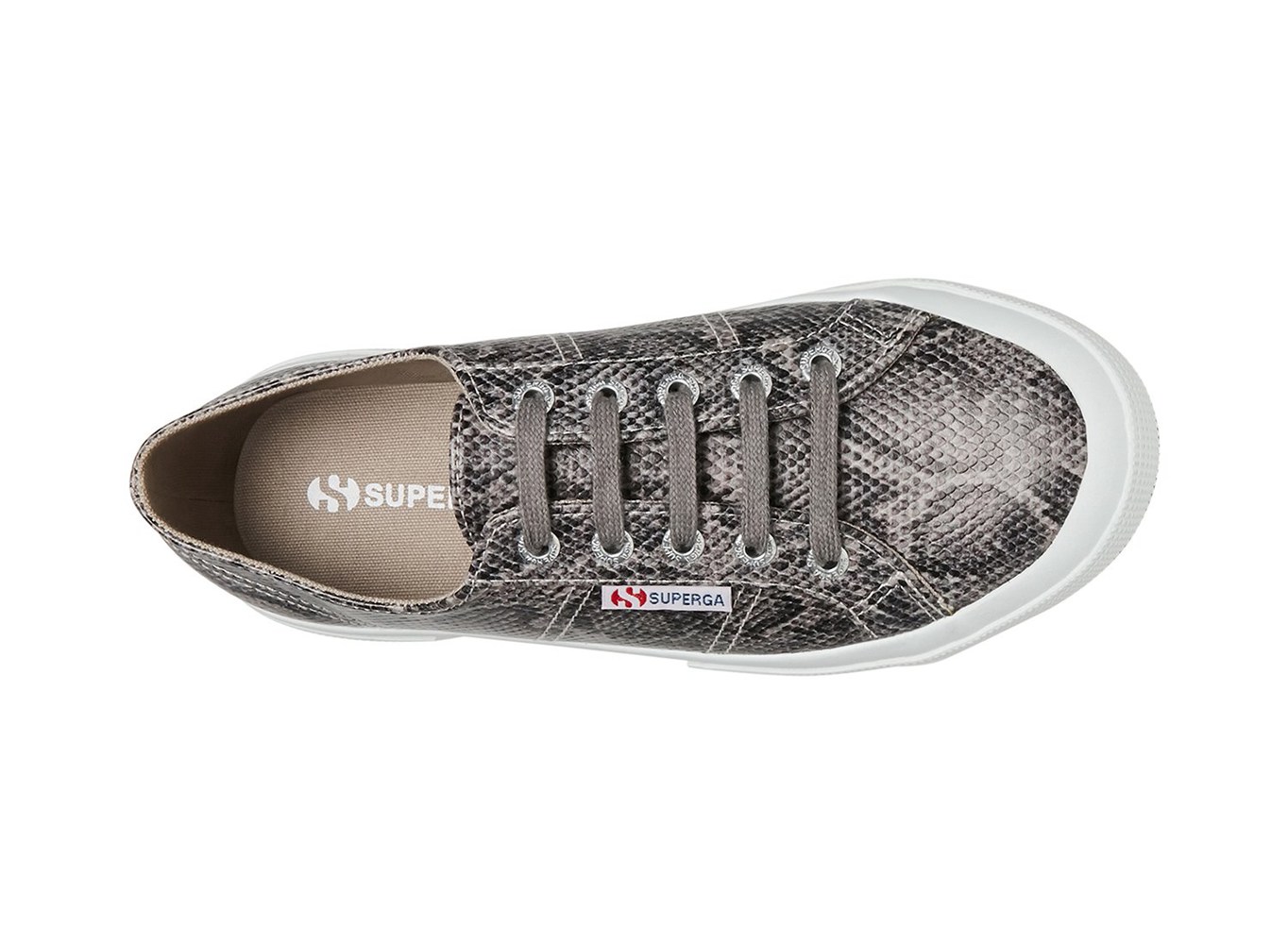 Tenis Feminino Cinzentas/Serpentine - Superga 2750 Faux Snake - FXUZM-7295